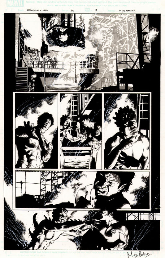 Astonishing X-Men #54 p.18 - Northstar vs Iceman!