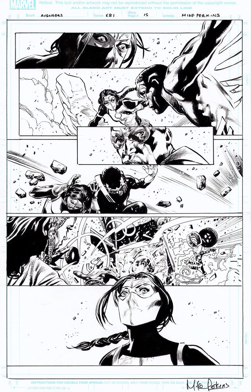 Avengers #681 p.15 - Falcon & Wanda!