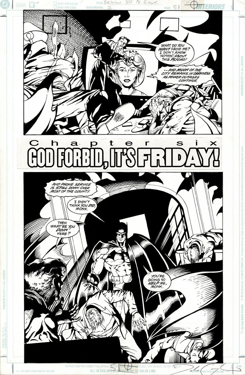 Eaglesham, Dale – Batman 80-Page Giant #3 p.51 Splash !