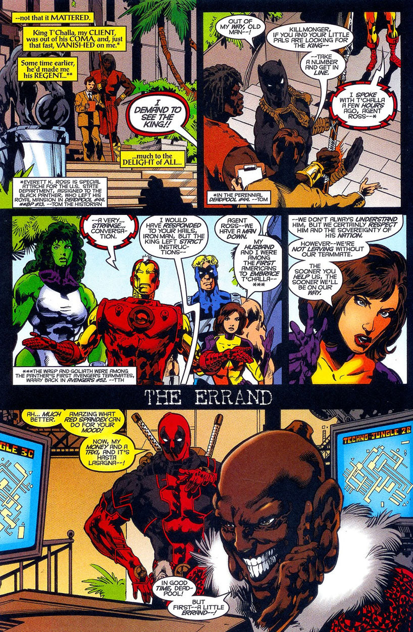 Velluto, Sal – Black Panther #23 p.09 - Deadpool!