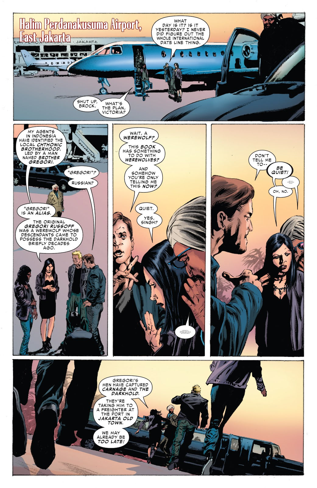 Carnage #8 p.14 - The Team Touches Down!