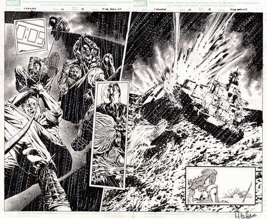 Carnage #10 p.18 & 19 - Toxin Double Page Splash!