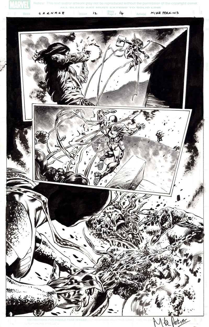 Carnage #12 p.14 - Toxin vs Carnage!