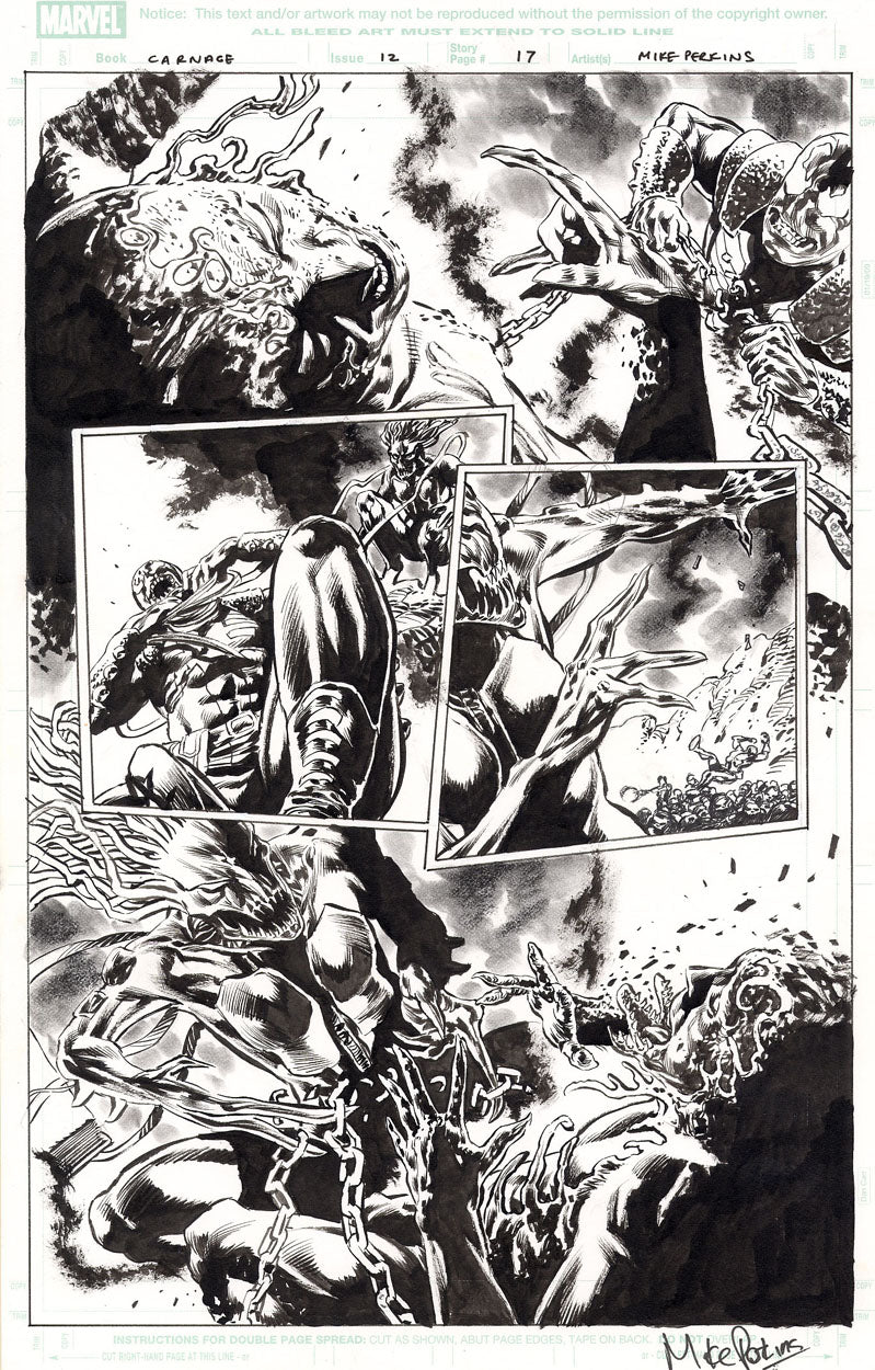 Carnage #12 p.17 - Toxin & Raze!