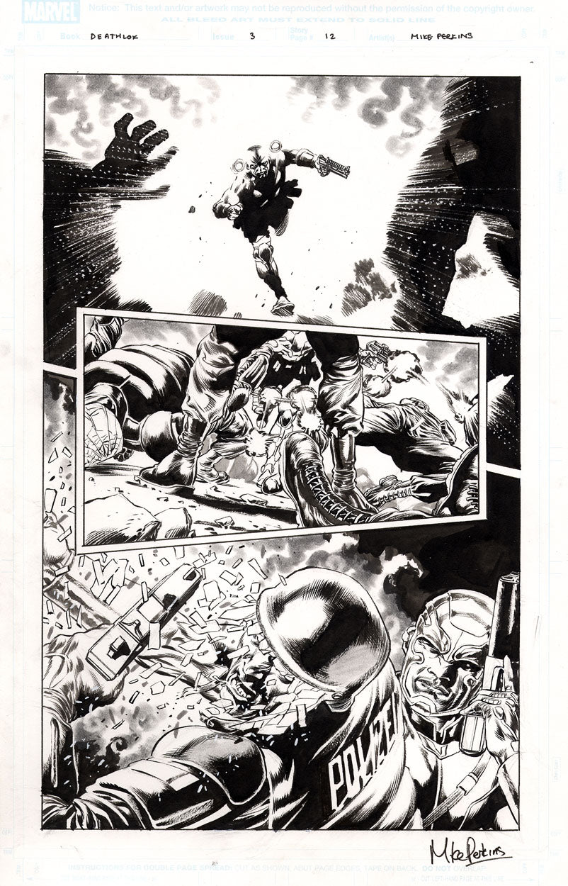 Deathlok #3 p.12 - Deathlok in Action!