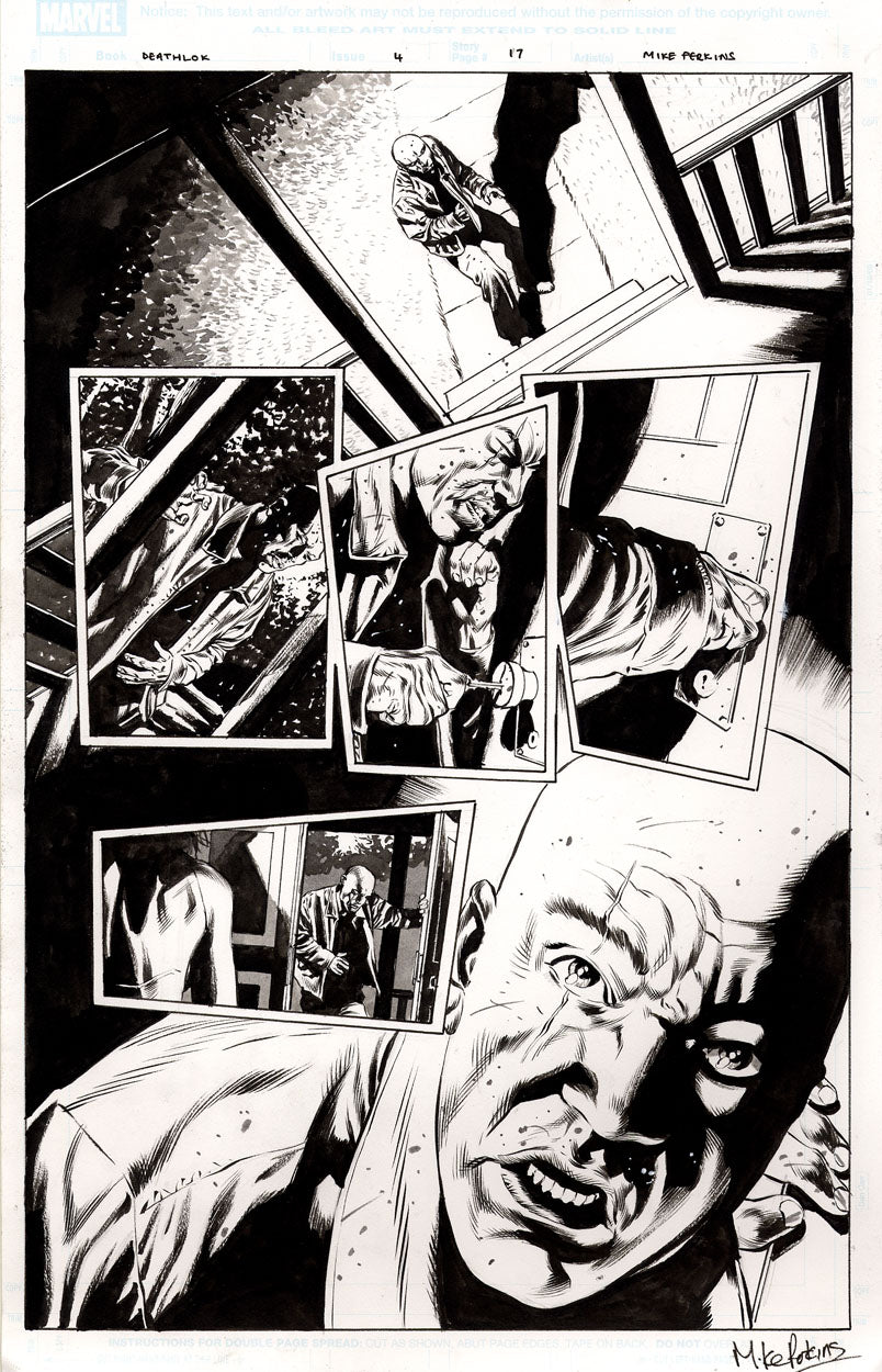 Deathlok #4 p.17 - Face to Face with Domino!