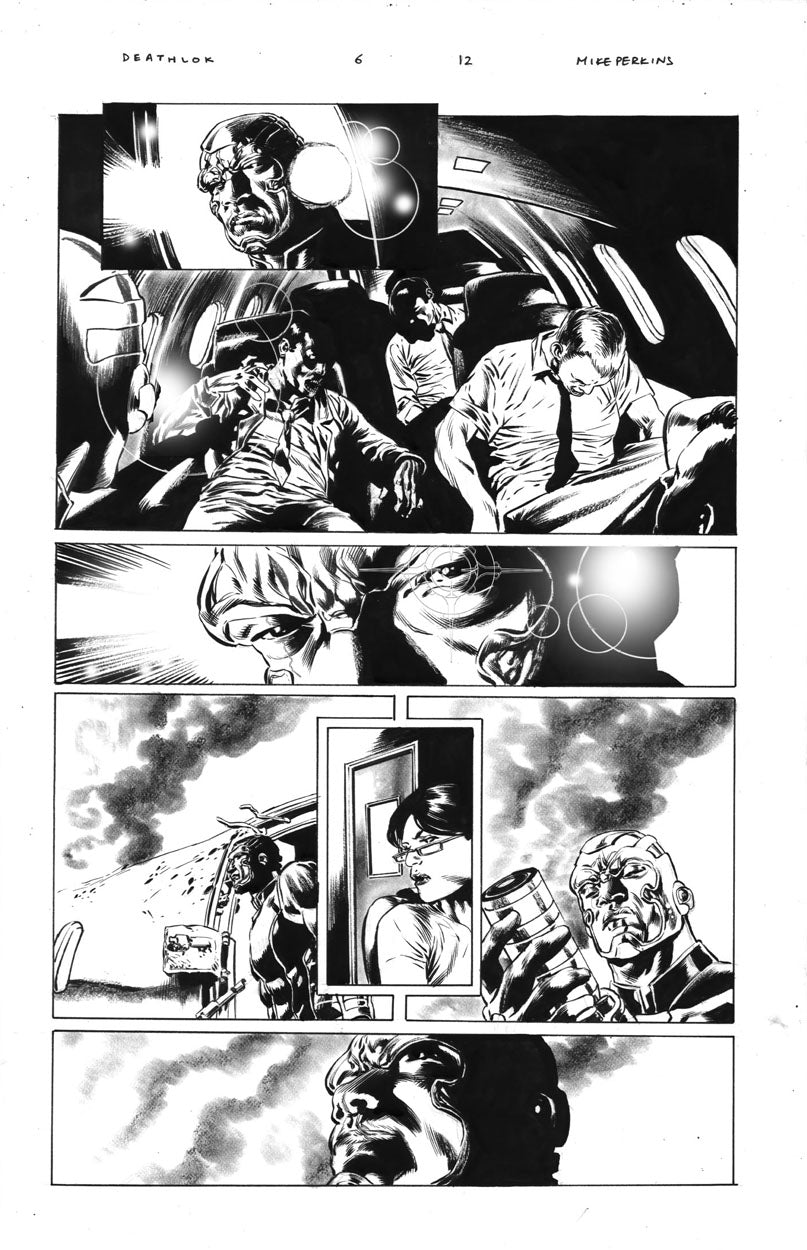 Deathlok #6 p.12 - Deathlok on a Plane!