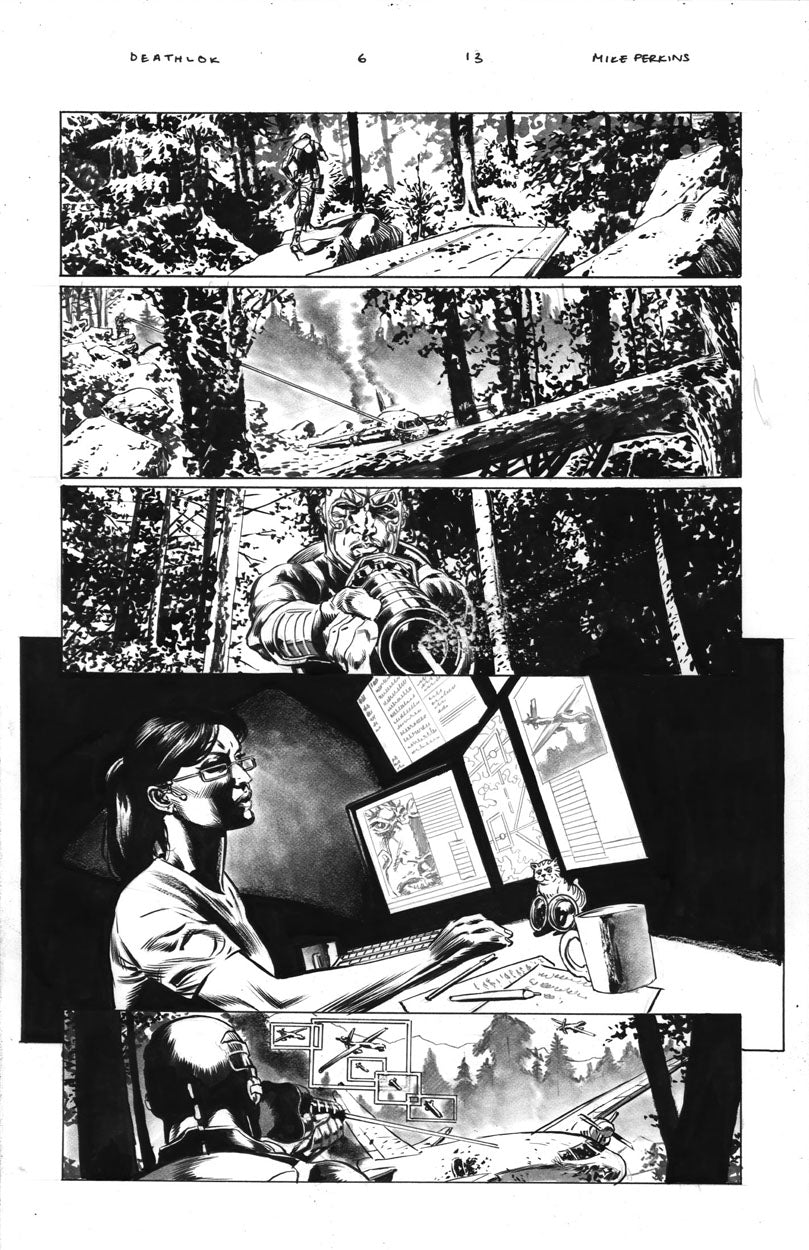 Deathlok #6 p.13 - Deathlok & Hope!