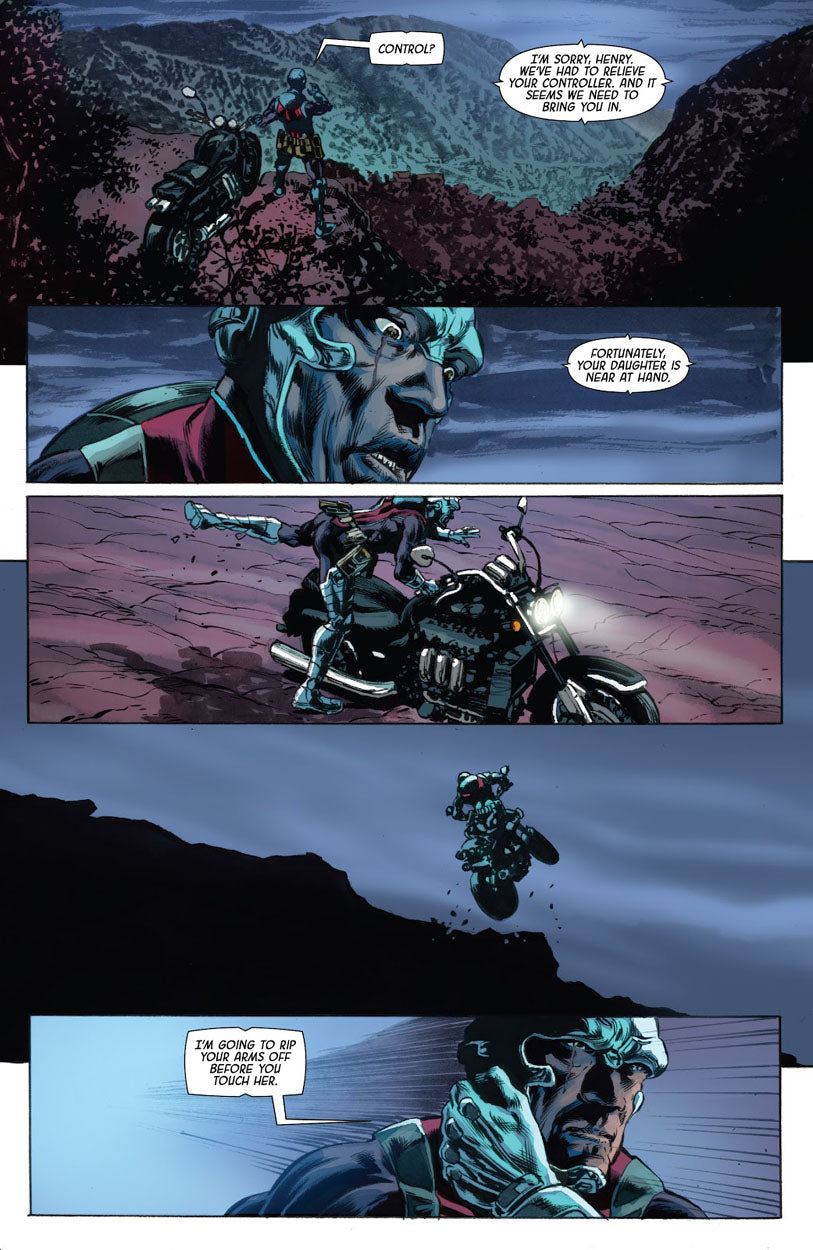 Deathlok #7 p.13 - Deathlok Rides!