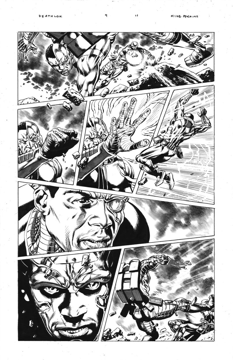 Deathlok #9 p.11 - Two Deathloks!