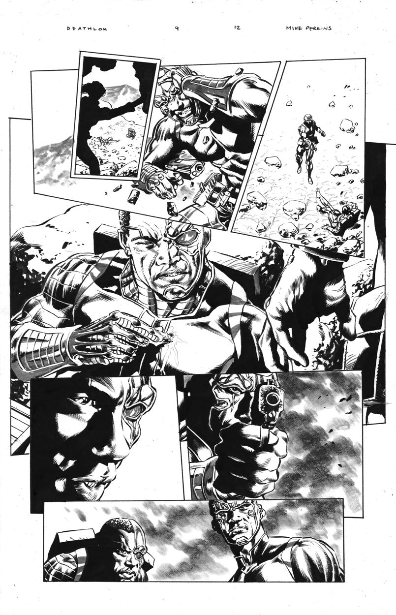 Deathlok #9 p.12 - Two Deathloks!