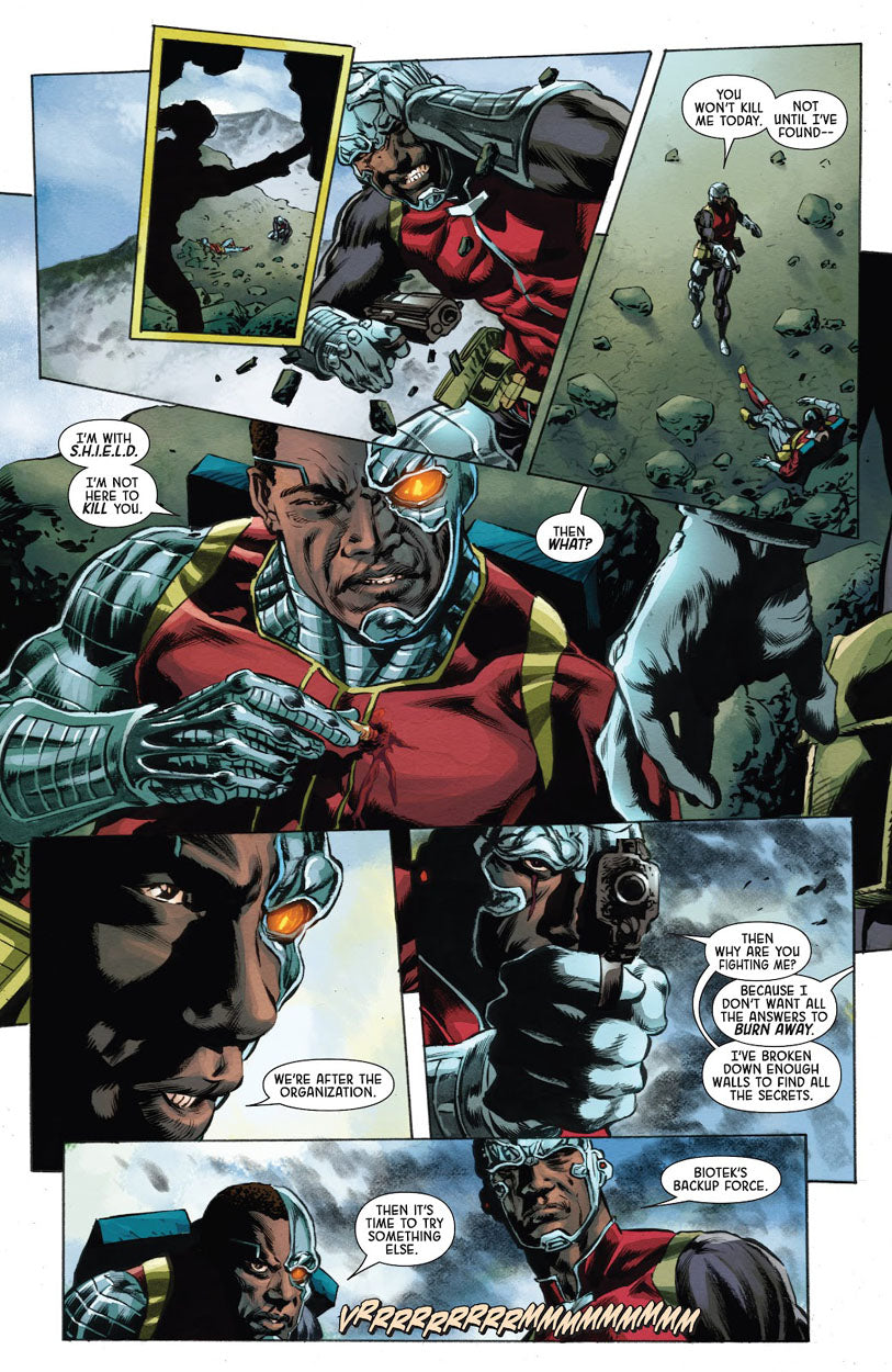Deathlok #9 p.12 - Two Deathloks!
