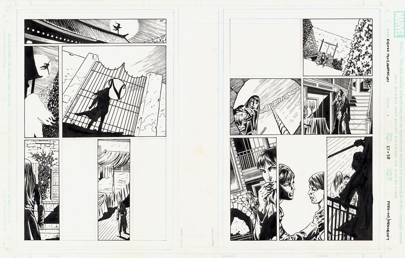 Elektra Adaptation #1 p.37 & 38