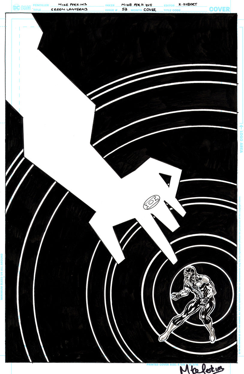 Green Lanterns #53 Cover - Saul Bass Homage!