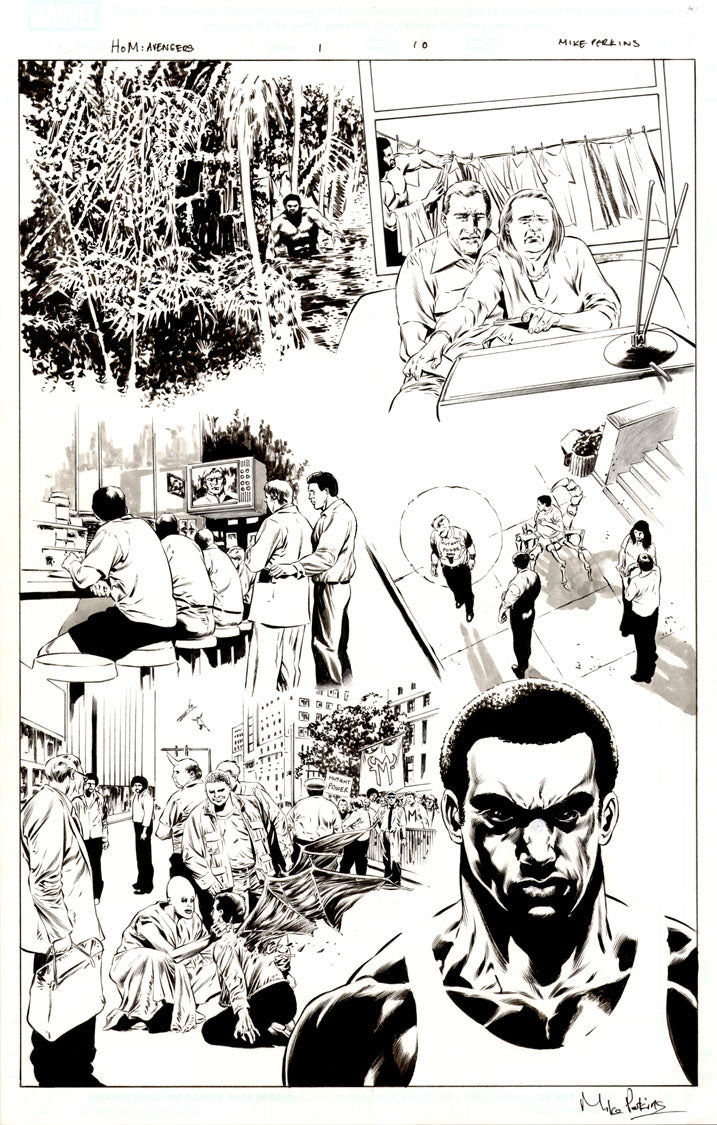 House of M: Avengers #1 p.10 - Cage Origin !
