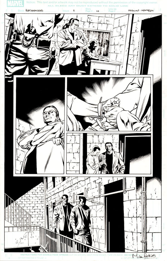 House of M: Avengers #2 p.10 - Frank Castle (Punisher)!