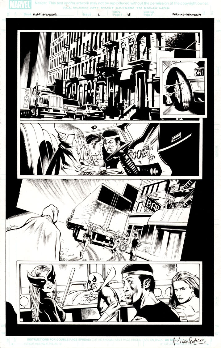 House of M: Avengers #2 p.18 - Tigra, Iron Fist & Mockingbird!