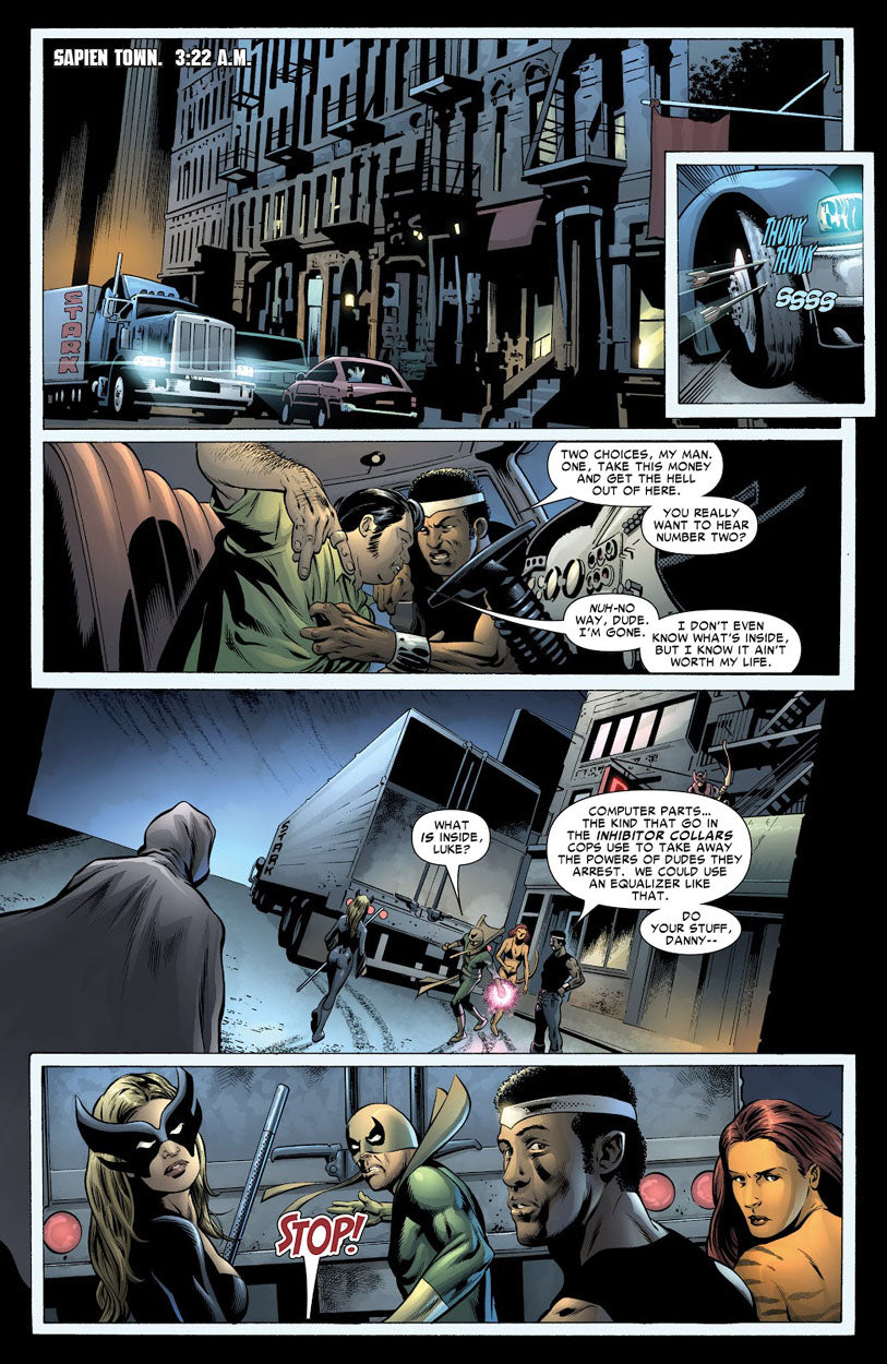 House of M: Avengers #2 p.18 - Tigra, Iron Fist & Mockingbird!