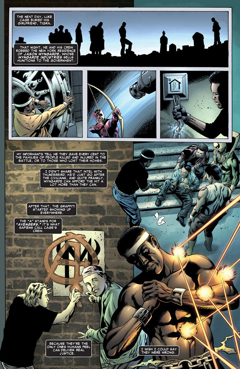 House of M: Avengers #3 p.07 - Tigra is Buried!