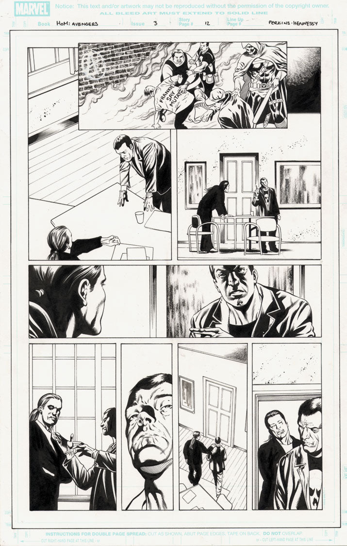 House of M: Avengers #3 p.12 - Punisher & Taskmaster!