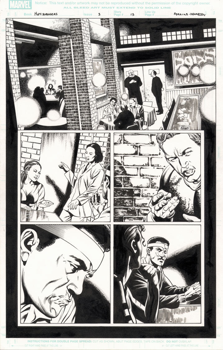 House of M: Avengers #3 p.13 -Tigra & Moon Knight!
