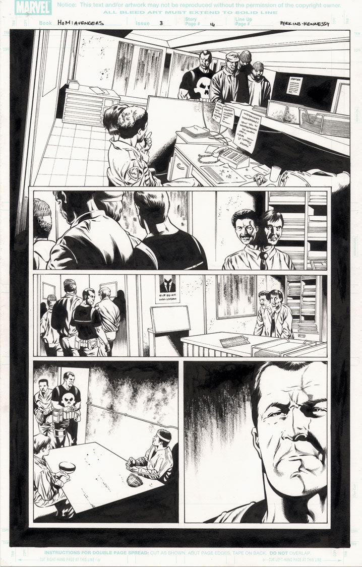 House of M: Avengers #3 p.14 - Punisher !