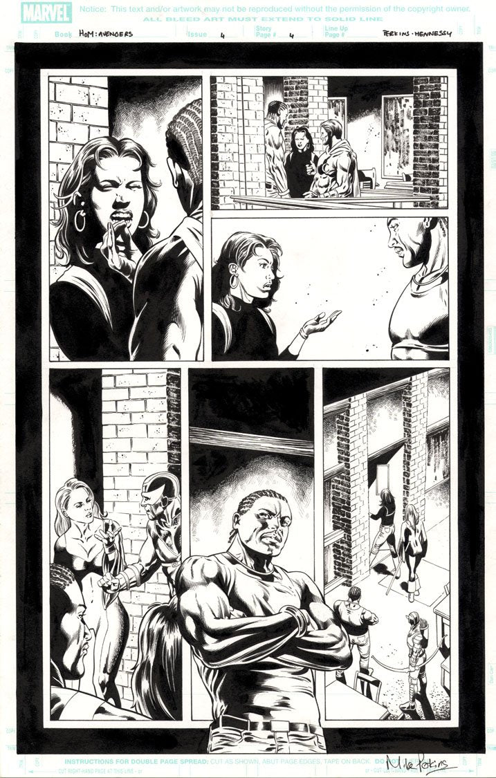 House of M: Avengers #4 p.04 - Mockingbird Dumps Hawkeye!