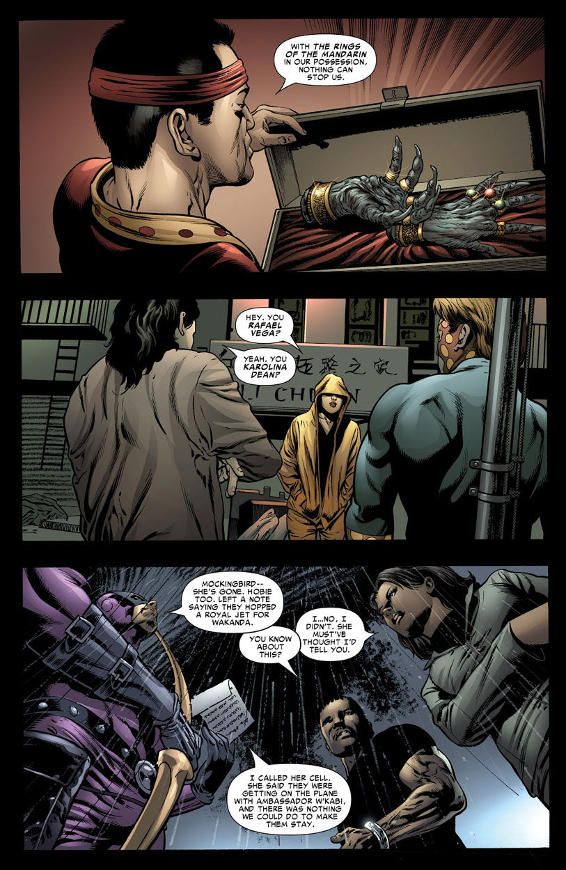 House of M: Avengers #4 p.11 - Shang-Chi & Hawkeye!