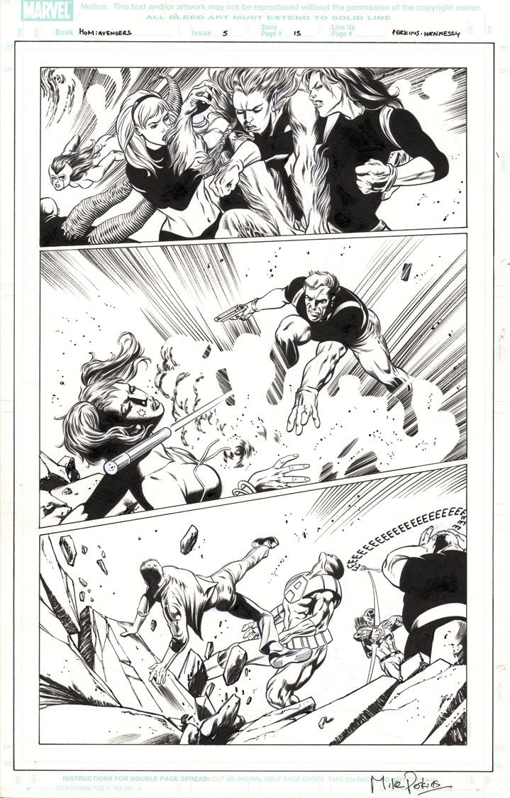House of M: Avengers #5 p.15 - Black Cat & Iron Fist!