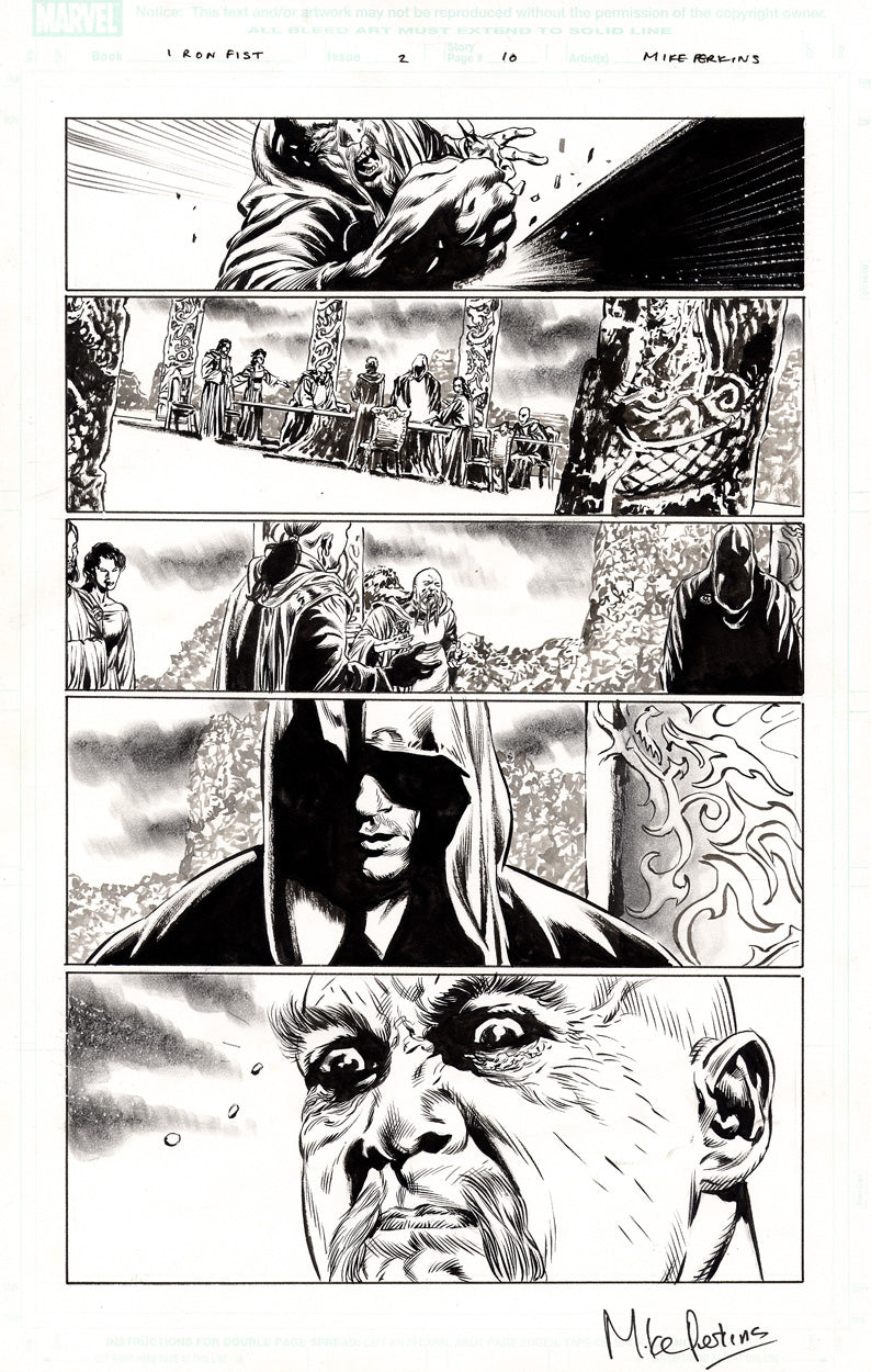 Iron Fist #2 p.10 - 1st App. of The Wolf!