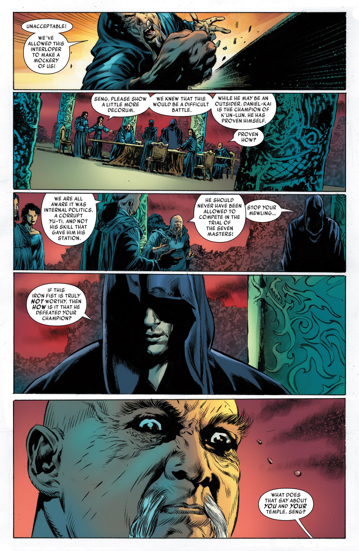 Iron Fist #2 p.10 - 1st App. of The Wolf!
