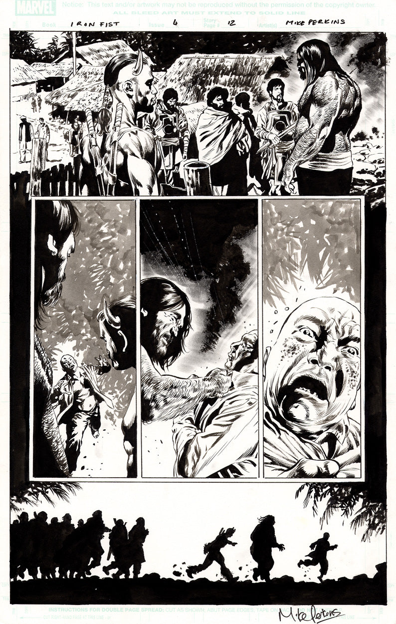 Iron Fist #4 p.12 - 1st App. The Bear & The Bull!