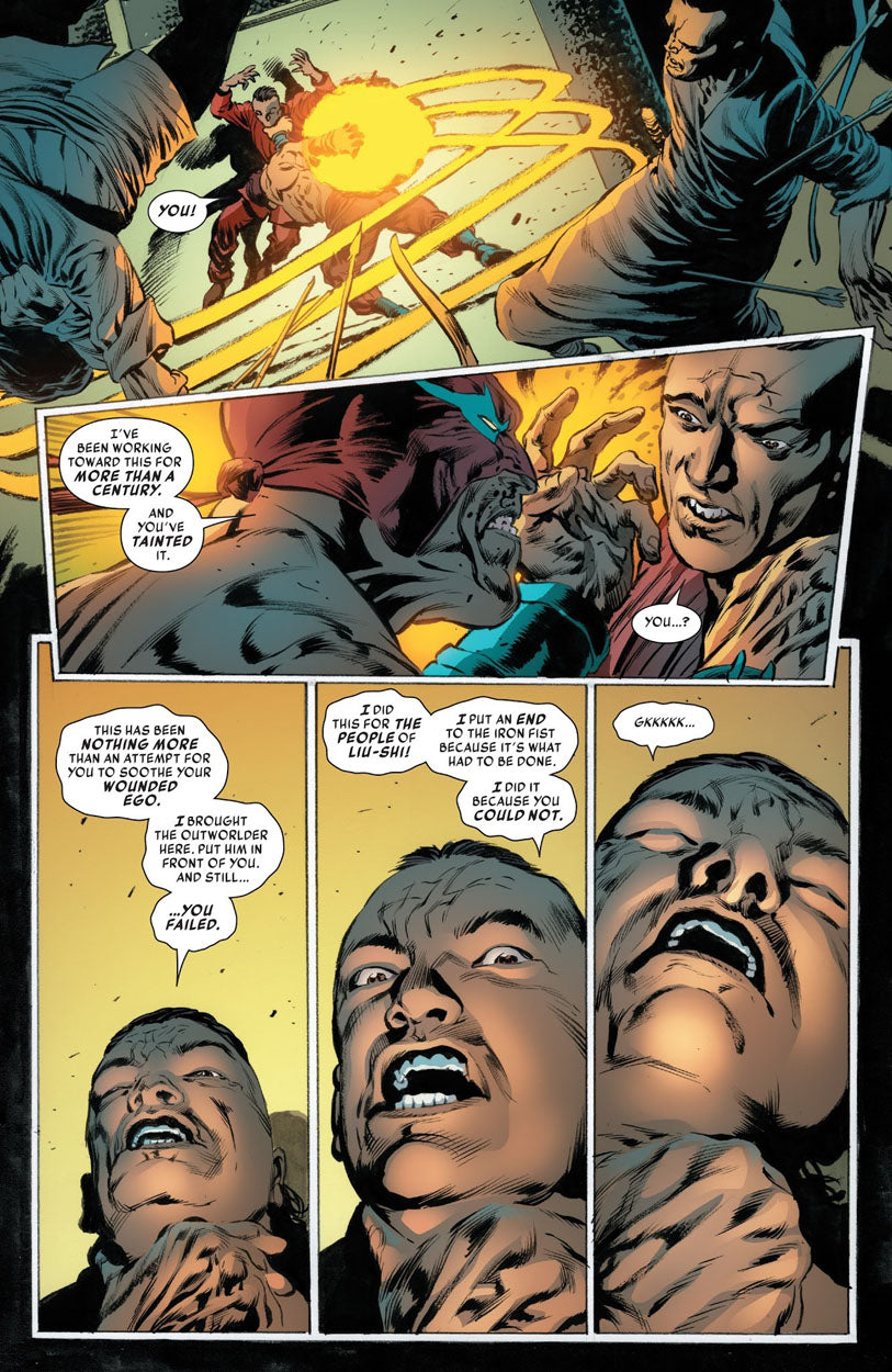 Iron Fist #5 p.14 - Choshin at The One's Mercy!