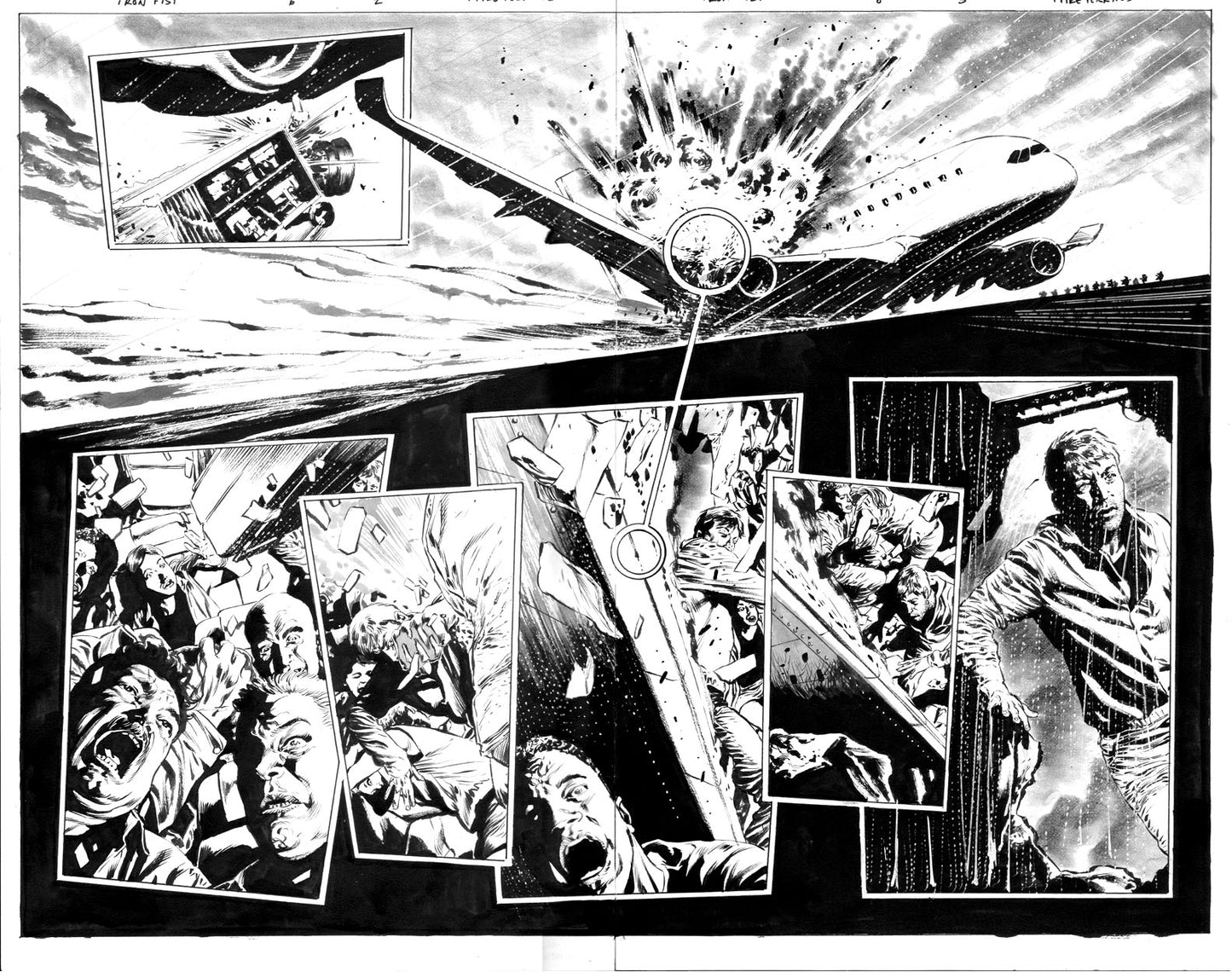 Iron Fist #6 p.02 & 03 - Double Page Splash!