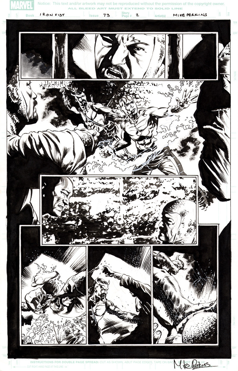 Iron Fist #73 p.02 - The Eel & The Bull in Action!