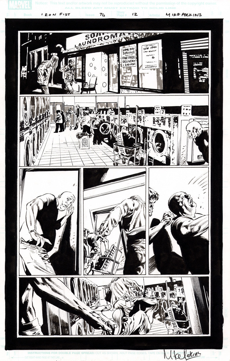 Iron Fist #74 p.12 - Sabretooth & Iron Fist!