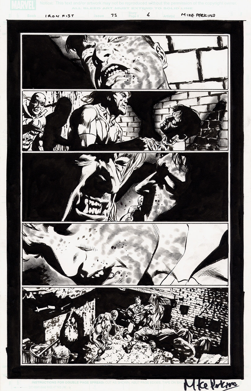 Iron Fist #75 p.06 - Sabretooth vs Constrictor!