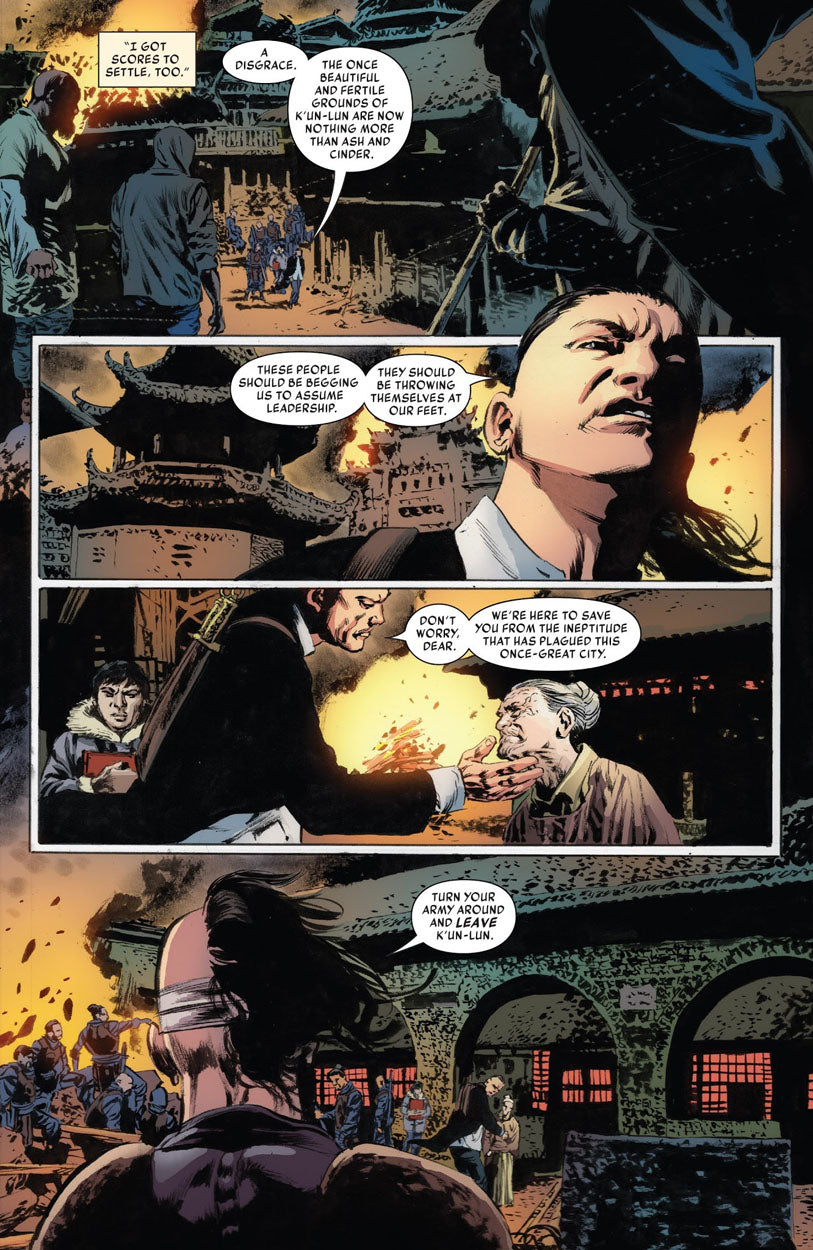 Iron Fist #76 p.03 - Choshin Arrives in K'un Lun!