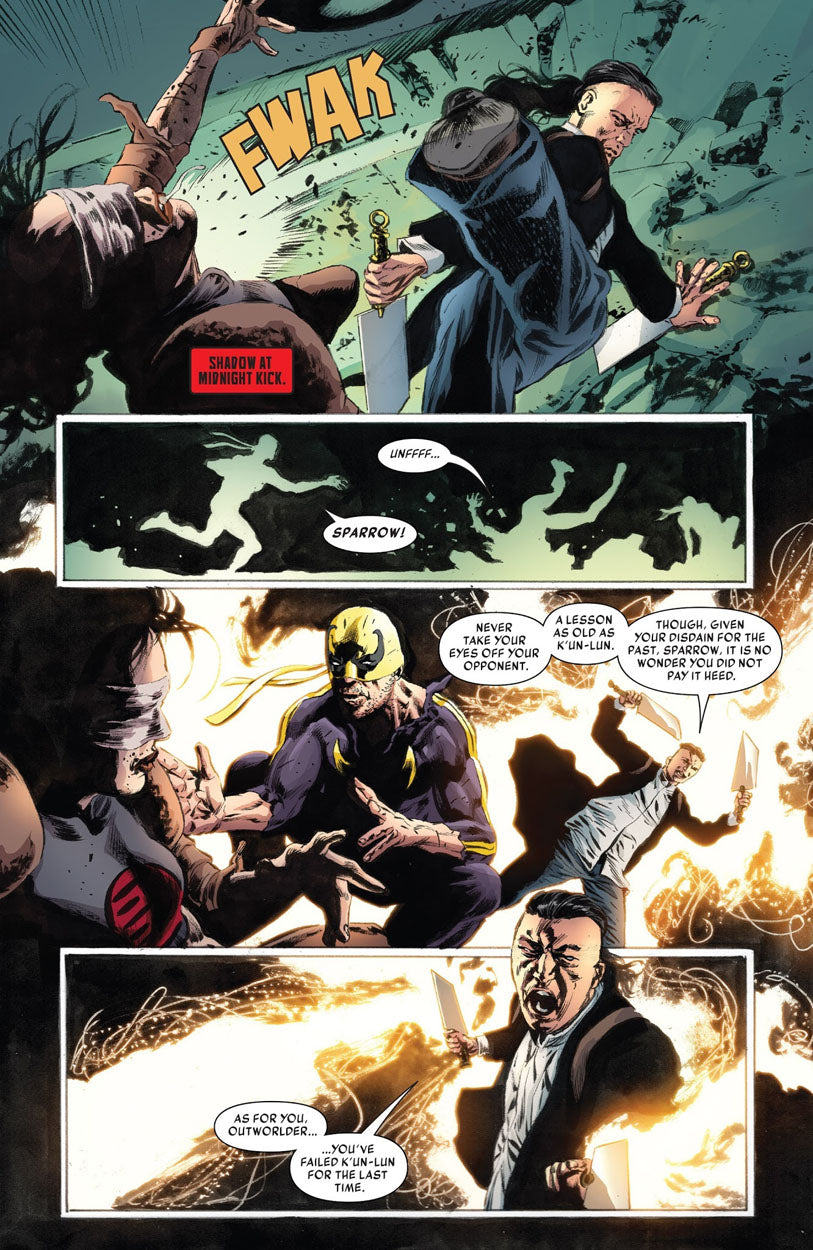 Iron Fist #76 p.14 - IF, Sparrow & Choshin!