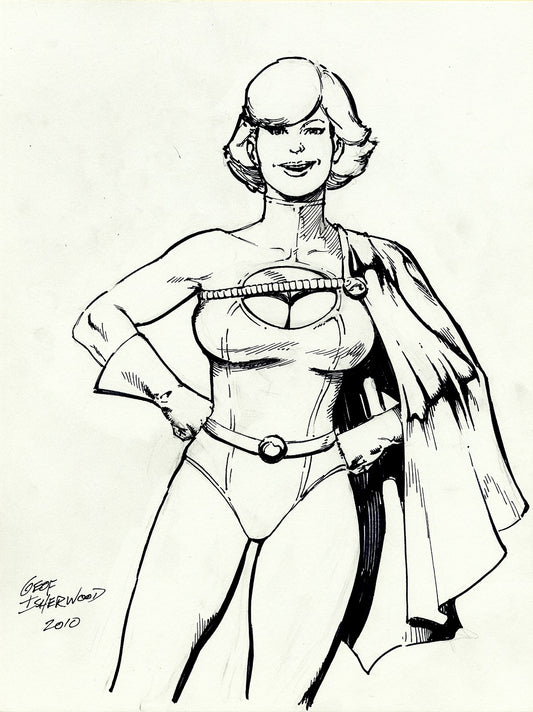 Isherwood, Geoff – Power Girl Illustration 2010
