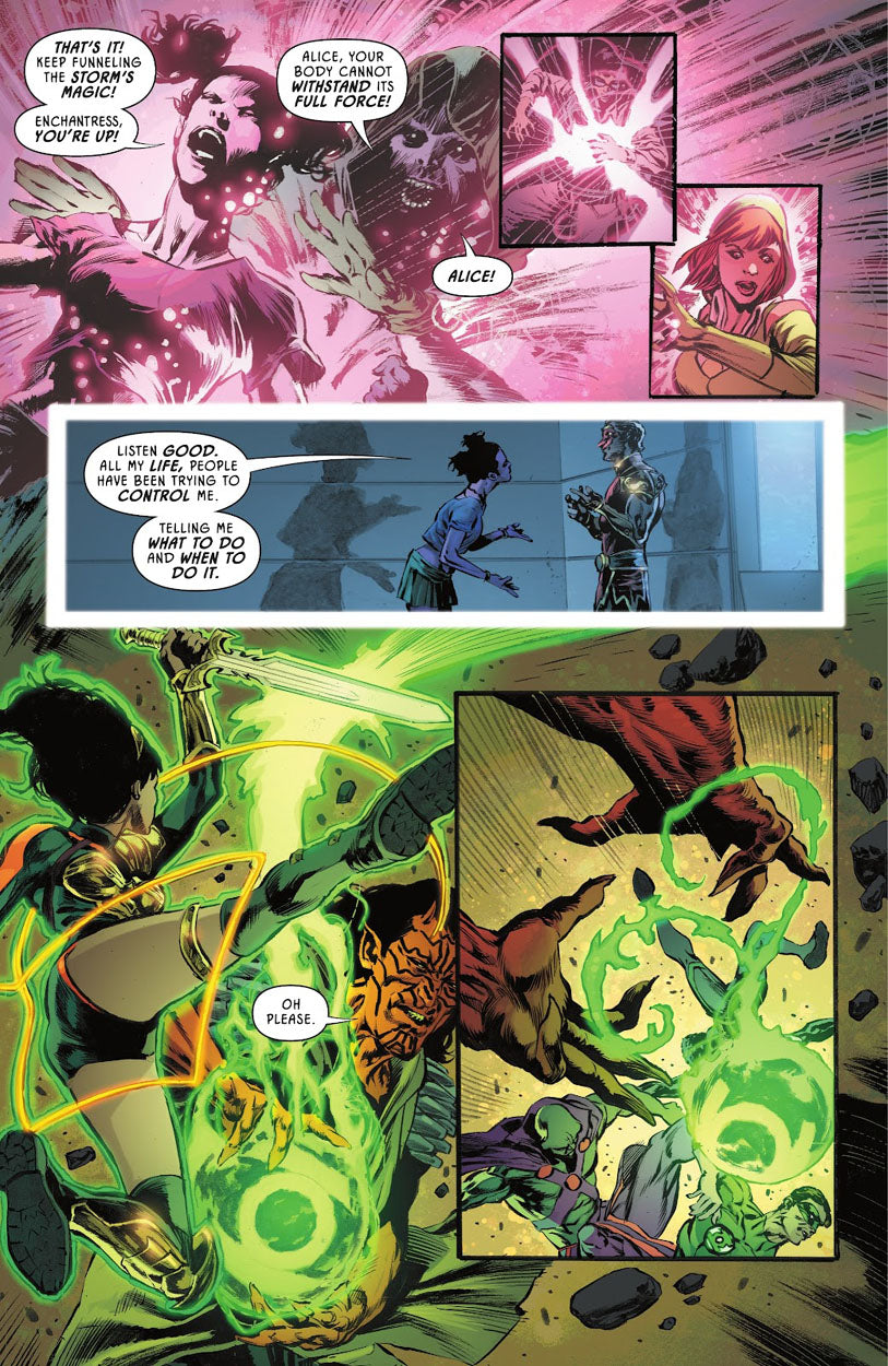 Lazarus Planet: Omega #1 p.14 - King Fire Bull Attacks!