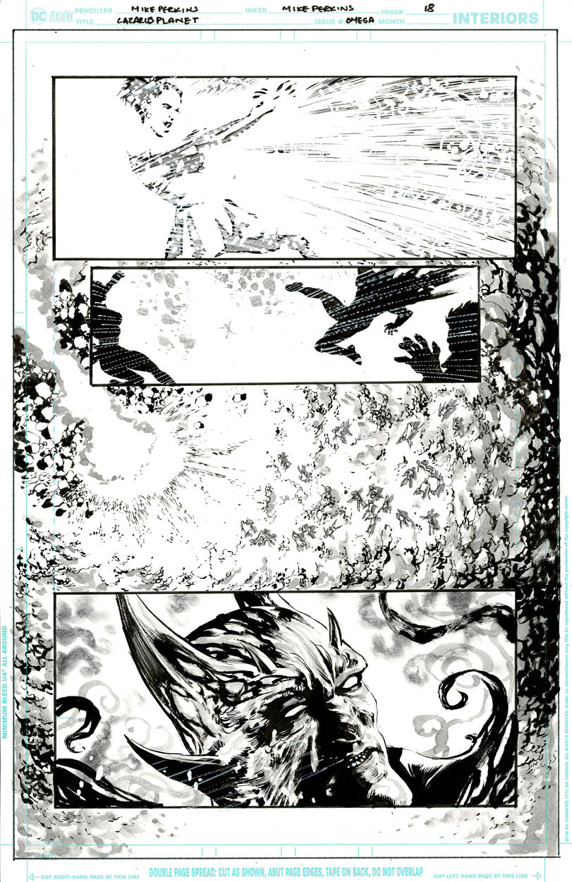 Lazarus Planet: Omega #1 p.18 - Black Alice & Nezha!