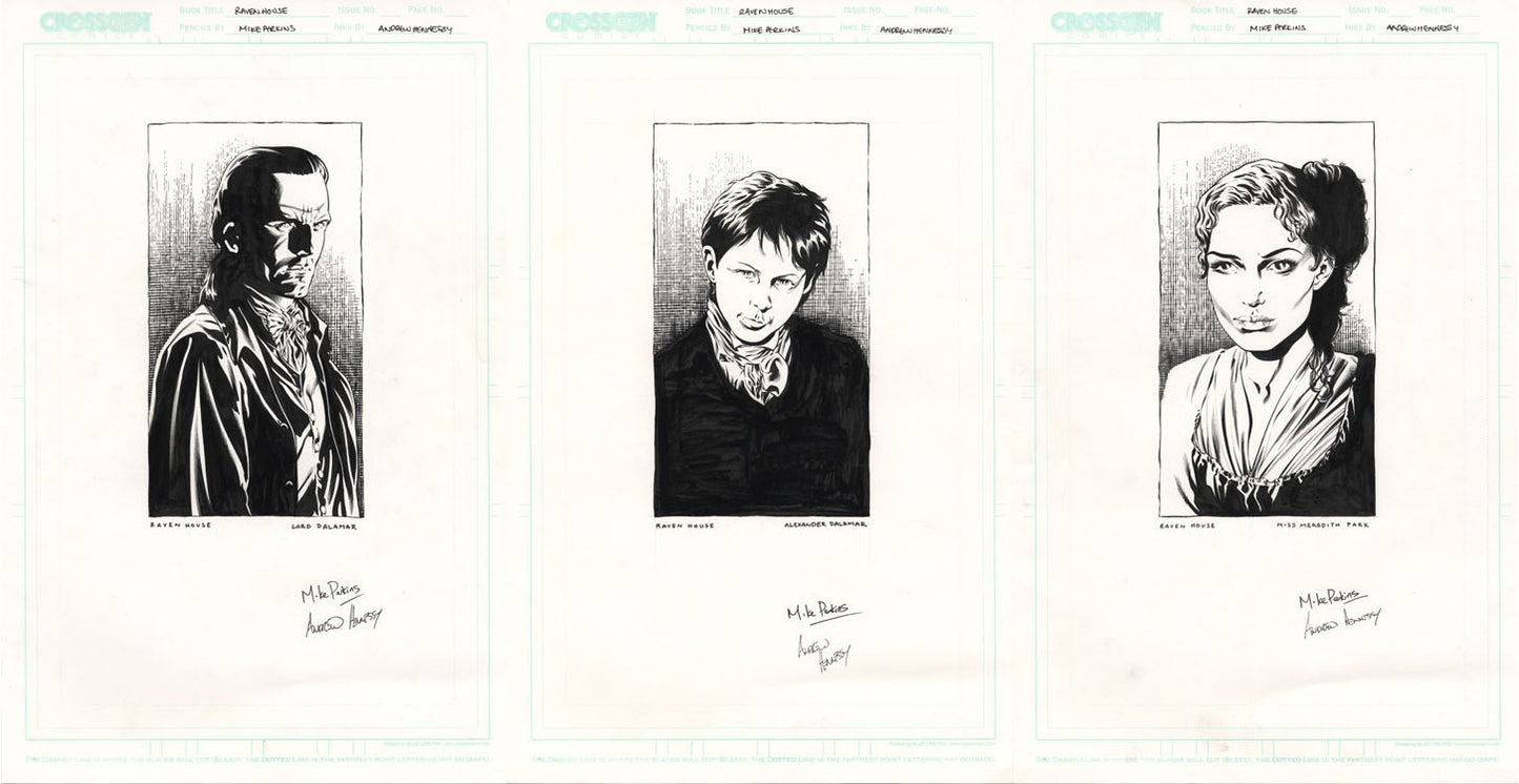 CrossGen: Raven House - Rare Character Illos !
