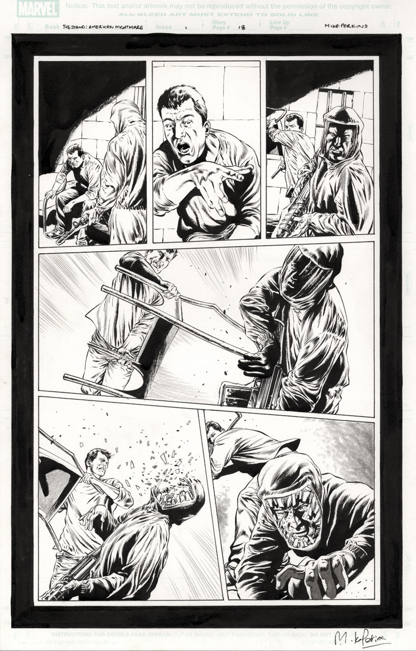 The Stand: American Nightmares #1 p.18 - Stu Escapes CDC!