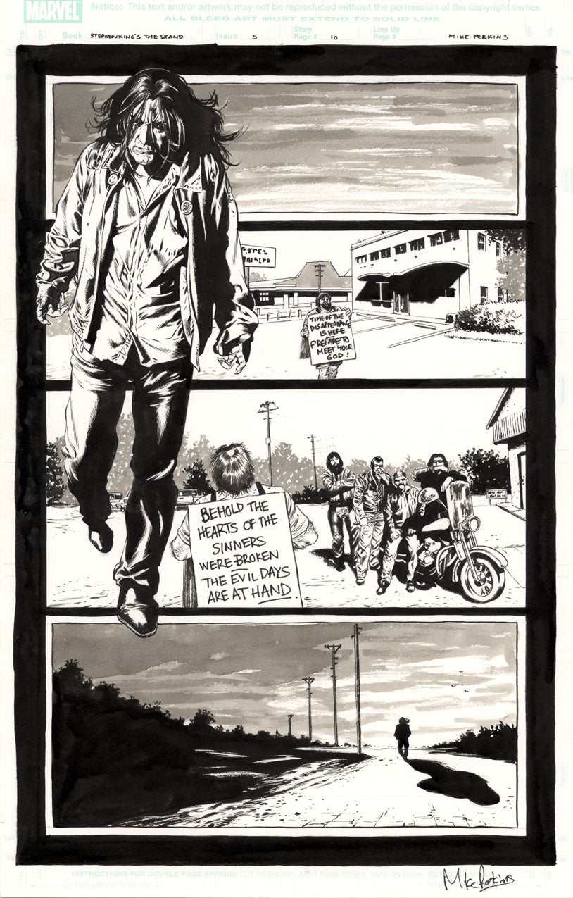The Stand: Captain Trips #5 p.10 - 1st Full Randall Flagg Physical App!
