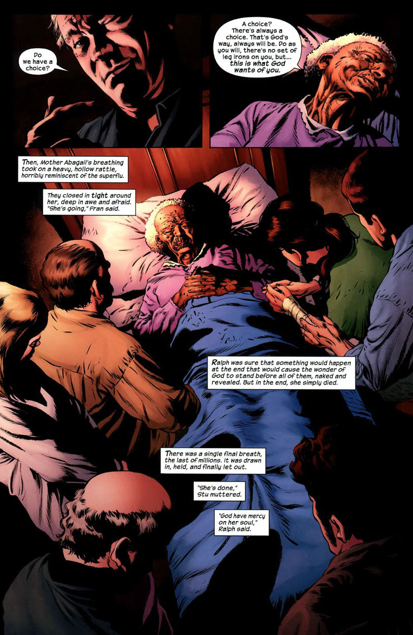The Stand: No Man's Land #5 p.15 - Death of Mother Abigail!