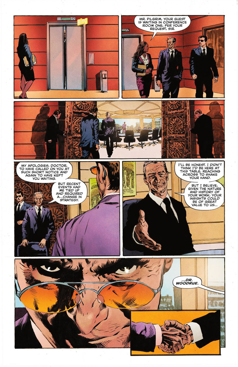 The Swamp Thing #10 p.13 - Pilgrim Meets Woodrue!