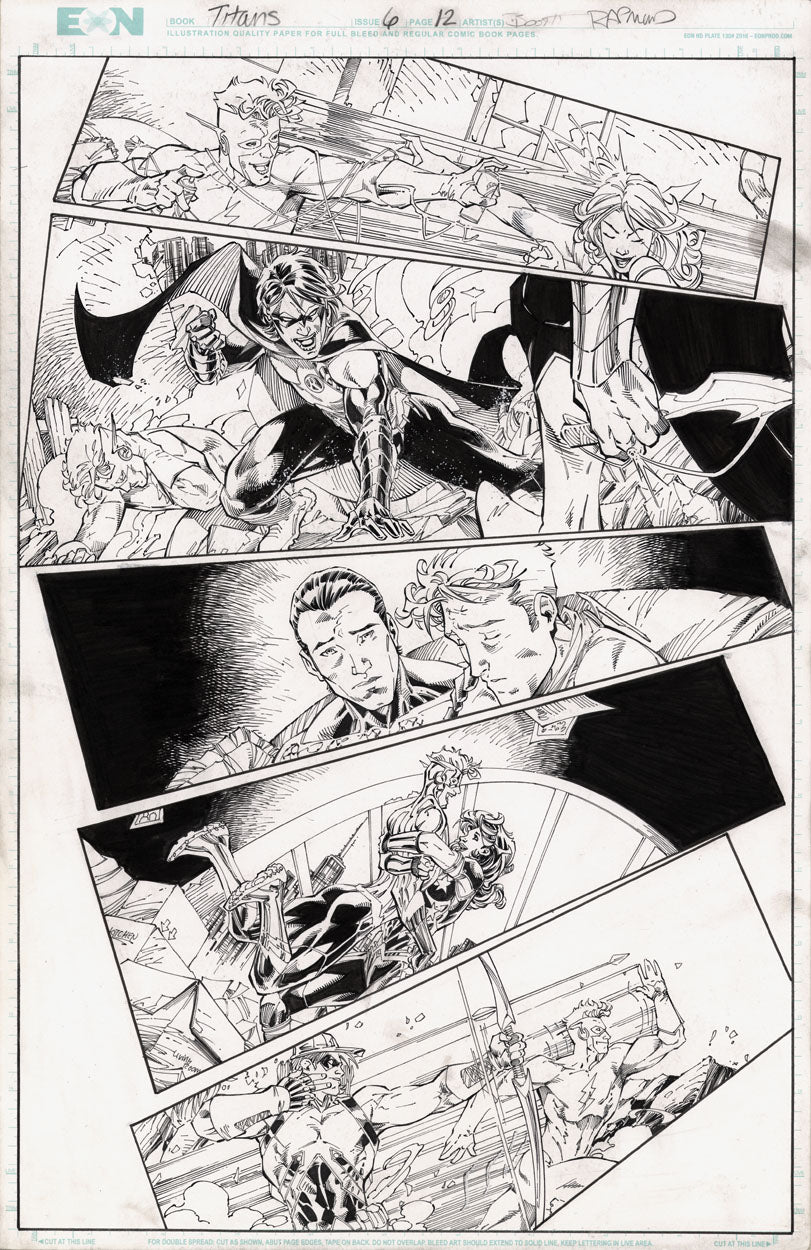 Booth, Brett – Titans #6 p.12 – Fun Action!