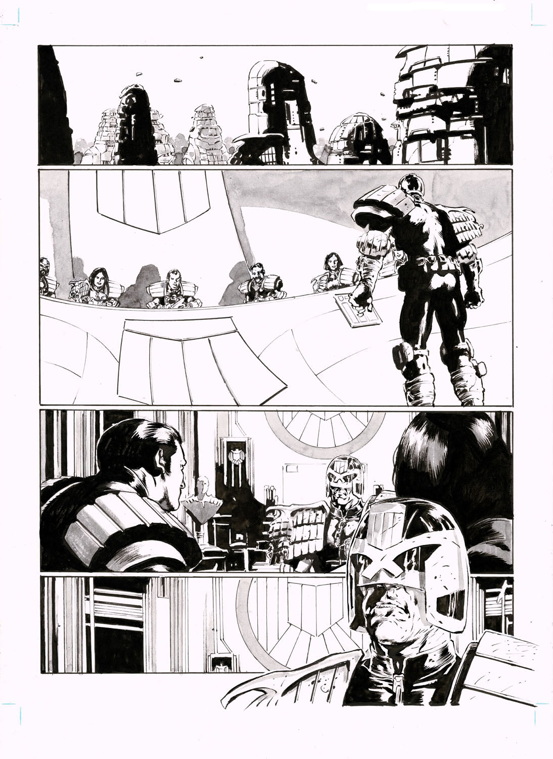 2000AD #2464 p.01 - The Council of Five!