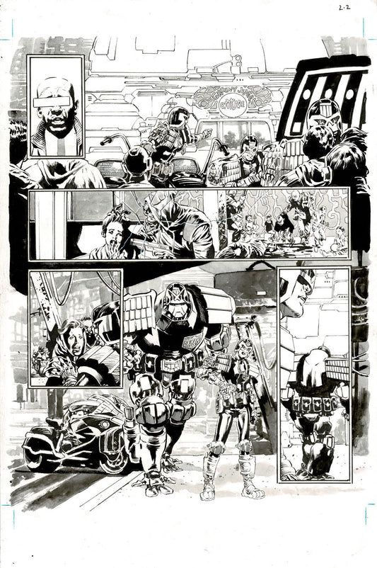 2000AD #2465 p.02 - Derek is sent in to handle business!